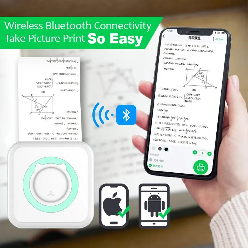 Wireless photo printer for office and home